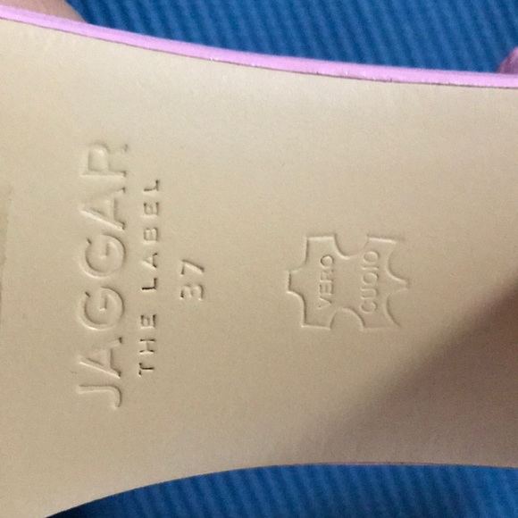 JAGGAR  THE LABEL PINK BLOCK HEEL SHOES - Picture 5 of 5